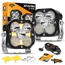 Auxbeam Xp-ultra 4.5" 15200LM Led Pods Spot Flood Combo Offroad Lights Amber Drl. Fixed Price $161.49.