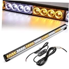 Emergency Light Bar 35.5 Inch Traffic Advisor Led Black Control Box Amber/white. Fixed Price $65.44.