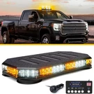 42 Led Roof Strobe Beacon Lights Bar Amber/white Fits Emergency Flashing Vehicle. Fixed Price $84.63.
