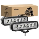 Nilight Led Bar 2PCS 18W 6INCH Flood Pods Offroad Fog Waterproof. Fixed Price $29.99.