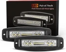 Bunker Indust 7" Flush Mount Led Light Pods, 2 Pcs 4800LM Off Road Work. Fixed Price $31.99.