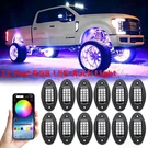 12 Pod Rgb Led Rock Light Underbody Trail Rig Glow Lamp Offroad Suv Pickup Truck. Fixed Price $35.69.