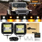 Auxbeam 3'' Led Cube Bar Amber/white Pods Lights For Jeep Wrangler Jk. Fixed Price $59.99.