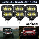 6X Projector 4" Led Work Light Bar Spot Offroad 4X4 Truck Driving Fog Lamp. Fixed Price $117.99.