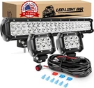 Combo De Barras Luz Led Luces Off Road Jeep 4X4 Truck Camioneta 16AWG 20". Fixed Price $109.25.