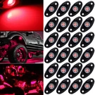 24PCS Red Led Rock Lights Underbody Trail Rig Glow Lamp Offroad Suv Pickup Truck. Fixed Price $70.29.
