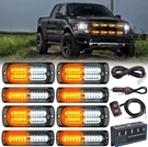 Nilight 8PCS Strobe Lights 12V Sync Feature Amber White 24LED. Fixed Price $58.99.