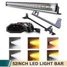 52INCH Led Light Bar Combo White/amber Driving Fog For Wrangler Jk 2007-2017. Fixed Price $146.99.