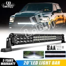 New 20" Led Light Bar Dual-row Spot Flood Combo Work Offroad Ute Truck Suv Atv. Fixed Price $49.98.