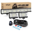 Nilight 20INCH 420W 60W Side Shooter Triple Row Spot Flood Combo Led Bar. Fixed Price $119.99.
