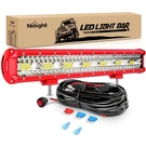 Nilight Led Bar 20 Inch Triple Row Spot Flood Combo Lights With Wiring Har. Fixed Price $93.46.