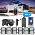 Wireless Control Mictuning C3 Rgbw Led Rock Lights Kit 12 Pods Underglow. Fixed Price $254.96.