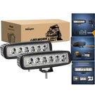 Nilight Led Bar 2PCS 18W 6INCH Flood Pods Offroad Fog Waterproof. Fixed Price $29.44.