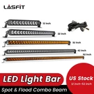 12" 22" 32" 42" 52" Inch Amber White Offroad Led Work Light Bar Spot Flood Combo. Fixed Price $184.99.