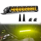 Chelhead Utv Led Light Bar, 11 Inch Single Row Yellow SPOT-1 Pc,. Fixed Price $46.99.