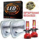 7X6 Led Stock Glass Headlight H4 Headlamp Pair For Dodge Aries 1981-1989. Fixed Price $101.70.