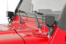 Rough Country Lower Windshield Mounts For Jeep Wrangler Tj 97-06 No Lights. Fixed Price $39.95.