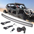 Curved 52" Led Light Bar Upper Roof Brackets Fit Can-am Maverick X3 Ds Rs Max. Fixed Price $121.49.
