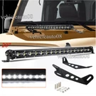 Single Row 20'' Led Light Bar+hood Mounting Brackets Fit Jeep Wrangler Jk 07-17. Fixed Price $49.00.