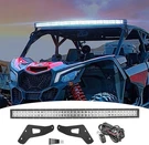 Dasen 50" 288W Curved Led Light Bar With Upper Roof Windshield Mount White. Fixed Price $197.99.