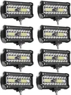 7 Inch Led Light 8PCS 120W 12000LM Bars Pods Square Off Road Li.... Fixed Price $156.58.
