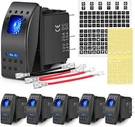 Nilight 6PCS 5PIN Spst On-off Rocker Switch With Sets Jumper Wires For Trucks. Fixed Price $25.99.