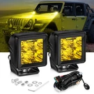 Auxbeam Led Light, 2 Inch Amber Fog Offroad Cube Pods Focusin.... Fixed Price $127.68.