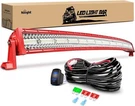 Nilight Led Bar Triple Row Spot Flood Combo Lights With Wiring Harness Kit. Fixed Price $145.99.