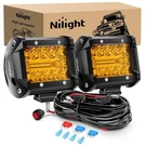 Nilight 2PC 4INCH Amber Led Pods Triple Row 60W Flood Spot Combo Driving Fog .... Fixed Price $56.99.