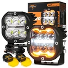 Auxbeam 3" Inch Led Pods Work Light Bar Spot Driving Fog Offroad Suv Truck Drl. Fixed Price $127.99.