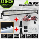 32" Tri Row Led Light Bar Spot Flood Combo Offroad Bumper Truck Suv 30'' + Wire. Fixed Price $29.99.