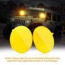 Auxbeam Pair 9" Inch Led Work Light Bar Driving Lamp Pods Amber Cover Shield. Fixed Price $28.99.