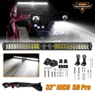 Auxbeam 5D-PRO Series 32" Led Light Bar Offroad Driving Lamp Atv 4WD For Hummer. Fixed Price $186.99.