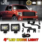 2X 4" Led Light Pods+hood Ditch Mounts Bracket+wire Ford 150 Svt 2004-2014. Fixed Price $72.24.