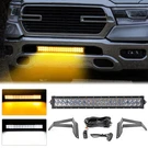 For Ram 1500 2019-2024 Amber/white Strobe 22'' Led Light Bar Bumper Mounting Kit. Fixed Price $104.99.