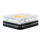 Pro Led MS75AC Permanent Mount Amber/white Mini Beacon - 10 Flash Patterns. Fixed Price $121.95.