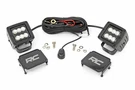 Rough Country 2-INCH Square Cree Led Lights-pair Black Series, Flood Beam. Fixed Price $89.95.