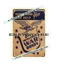 Metal Wall Art 1940S WW2 Buy United States War Bonds Eagle Bird Tin Sign. Fixed Price $19.43.
