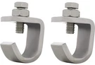 (2) Stainless Guide Brackets Clamp For Steel Bumpers United Pacific 86052. Fixed Price $18.29.