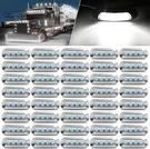 40 Pcs White Led Trailer Side Marker Lights For 12-24V Front Rear Tail Clearance. Fixed Price $76.96.