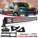 52'' Curved Led Light Bar Upper Roof Mount Bracket Ford F150 F-150 2004-2018. Fixed Price $159.99.