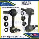 Moog Oem Front Sway Bars For 2003-2007 Infiniti G35 3.5L Lifetime Warranty. Fixed Price $83.96.