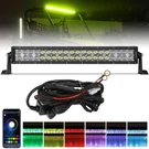22INCH Led Light Bar Auxbeam Dual Row Rgbw 5D Lens Offroad Pod For Jeep Suv Atv. Fixed Price $129.99.