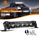 7INCH Slim Led Work Light Bar Single Row Spot Flood Offroad Driving Atv 4WD Suv. Fixed Price $9.86.