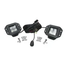 Southern Truck 79910K 3.0" Square Flush Mount Cree Flood Beam Led Lights Pair. Fixed Price $109.95.