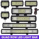 Quad Row 4" 7" 9" 12" 20" 23"INCH Led Light Bar Spot Flood Fit For Jeep Atv 18W. Fixed Price $17.12.