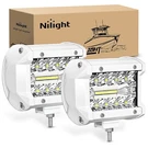 Nilight 2PCS 4INCH Triple Row Led Pods White Spot Flood Combo Lights. Fixed Price $20.99.