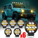 Aaiwa 6X4" Led Work Light Bar Spot Cube Pods White Amber Strobe Fog Driving Lamp. Fixed Price $73.59.