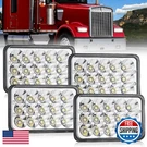 Nilight 4X6 Inch Headlights 45W Hi/lo Sealed Beam Rectangular Repl. Fixed Price $98.84.