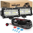 Nilight ZH303 2PCS 6.5 Inch 120W Spot & Flood Combo Driving 16AWG Wiring Harn.... Fixed Price $49.99.